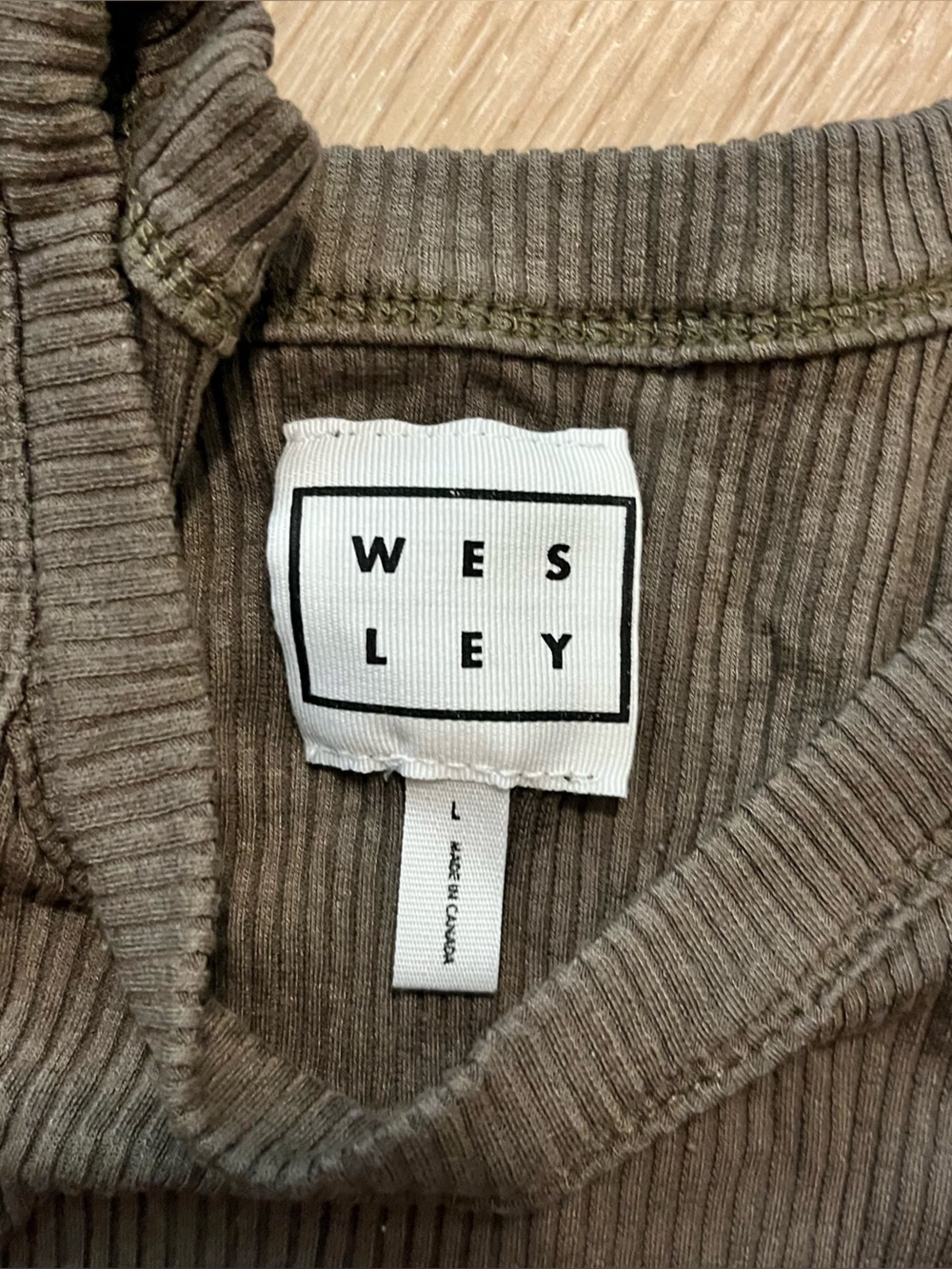 WESLEY Rivington Ribbed Tank-L, dark brown - Picture 3 of 3